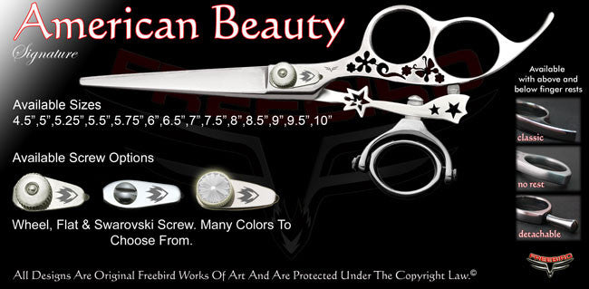 American Beauty 3 Hole Double Swivel Thumb Signature Hair Shears
