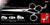 Bat 3 Hole V Swivel Touch Grooming Shears
