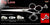 Big Love Double 3 Hole Double V Swivel Touch Grooming Shears