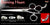 Burning Heart 3 Hole V Swivel Touch Grooming Shears