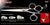 Flower 3 Hole V Swivel Touch Grooming Shears