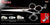 Pisces 3 Hole Double V Swivel Touch Grooming Shears
