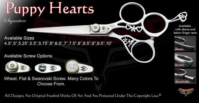 Puppy Hearts 3 Hole Signature Hair Shears